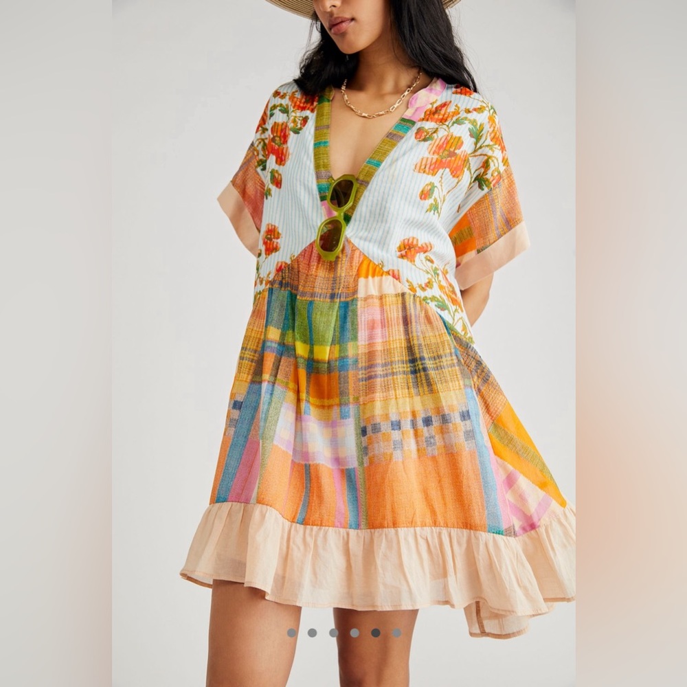 Free People Printed Agnes Dress M